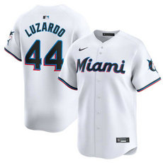 Nike Miami Marlins #44 Jesus Luzardo White 2024 Authentic Stitched MLB Jersey