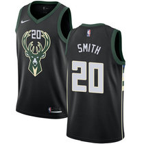 Nike Milwaukee Bucks #20 Jason Smith Black Game Authentic Stitched NBA Jersey