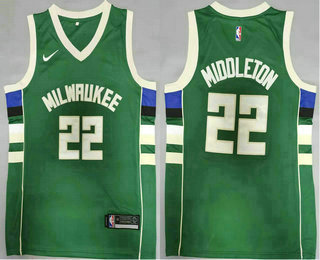 Nike Milwaukee Bucks #20 Khris Middleton Green 2021 Stitched Jersey