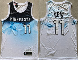 Nike Minnesota Timberwolves #11 Naz Reid White 2024-25 City Stitched NBA Jersey