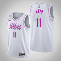 Nike Minnesota Timberwolves #11 Naz Reid White Playoffs Earned Edition Game Authentic Stitched NBA jersey