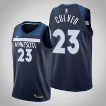 Nike Minnesota Timberwolves #23 Jarrett Culver Navy Game Authentic Stitched NBA jersey