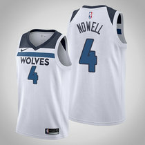 Nike Minnesota Timberwolves #4 Jaylen Nowell White Game Authentic Stitched NBA jersey