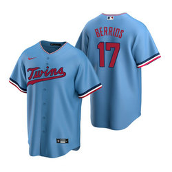 Nike Minnesota Twins #17 Jose Berrios Light Blue Game Authentic Stitched MLB jersey