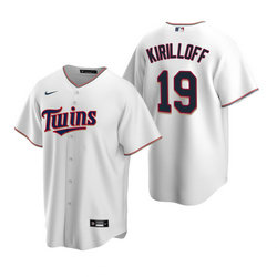 Nike Minnesota Twins #19 Alex Kirilloff White Game Authentic Stitched MLB jersey