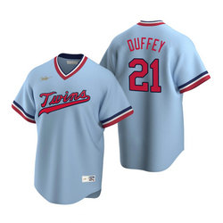 Nike Minnesota Twins #21 Tyler Duffey Light Blue Pullover Game Authentic Stitched MLB jersey