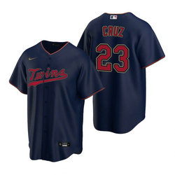 Nike Minnesota Twins #23 Nelson Cruz Navy Game Authentic Stitched MLB jersey
