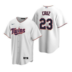 Nike Minnesota Twins #23 Nelson Cruz White Game Authentic Stitched MLB jersey
