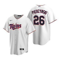 Nike Minnesota Twins #26 A.J. Pierzynski White Game Authentic Stitched MLB jersey