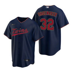 Nike Minnesota Twins #32 Matt Shoemaker Navy Game Authentic Stitched MLB jersey