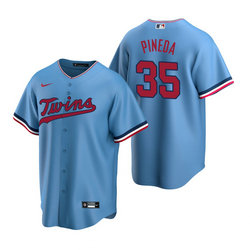 Nike Minnesota Twins #35 Michael Pineda Light Blue Game Authentic Stitched MLB jersey