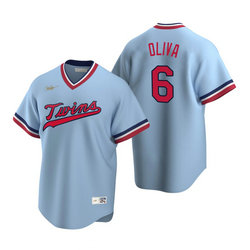Nike Minnesota Twins #6 Tony Oliva Light Blue Pullover Game Authentic Stitched MLB jersey