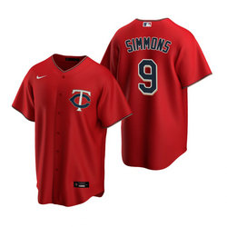 Nike Minnesota Twins #9 Andrelton Simmons Red Game Authentic Stitched MLB jersey