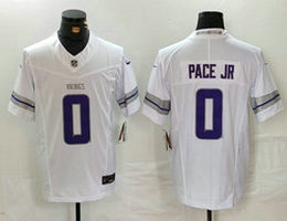 Nike Minnesota Vikings #0 Ivan Pace Jr White Throwback 3(III) Authentic Stitched NFL Jersey