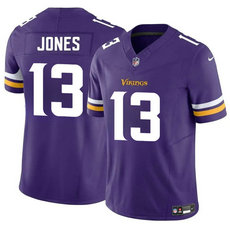 Nike Minnesota Vikings #13 Daniel Jones Purple Vapor Untouchable Authentic Stitched NFL Jersey
