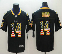 Nike Minnesota Vikings #14 Stefon Diggs USA Flag Fashion Vapor Untouchable Limited Authentic Stitched NFL Jersey