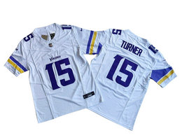 Nike Minnesota Vikings #15 Dallas Turner White F.U.S.E. Stitched Football Jersey