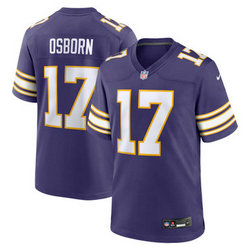 Nike Minnesota Vikings #17 K.J. Osborn Purple Throwback Vapor Untouchable Authentic Stitched NFL Jersey