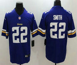 Nike Minnesota Vikings #22 Harrison Smith Purple Vapor Untouchable Limited Authentic Stitched NFL Jersey