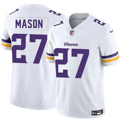 Nike Minnesota Vikings #27 Jordan Mason White Stitched NFL Jersey