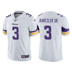 Nike Minnesota Vikings #3 Cameron Dantzler White Vapor Untouchable Authentic Stitched NFL Jersey