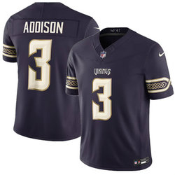 Nike Minnesota Vikings #3 Jordan Addison Deep Purple Rivalries Stitched Football Jersey