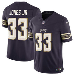 Nike Minnesota Vikings #33 Aaron Jones Sr. Deep Purple Rivalries Stitched Football Jersey