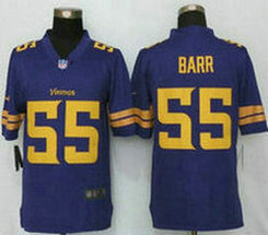 Nike Minnesota Vikings #55 Anthony Barr Purple Color Rush Limited Authentic Stitched NFL Jersey