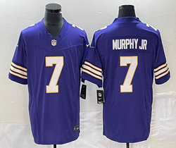 Nike Minnesota Vikings #7 Byron Murphy Jr. Purple Throwback 2023 F.U.S.E.Authentic stitched NFL jersey