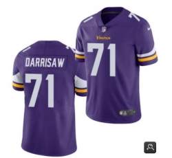 Nike Minnesota Vikings #71 Christian Darrisaw Purple Vapor Untouchable Authentic Stitched NFL Jersey