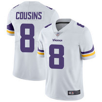Nike Minnesota Vikings #8 Kirk Cousins White Vapor Untouchable Limited Authentic Stitched NFL Jersey