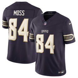 Nike Minnesota Vikings #84 Randy Moss Deep Purple Rivalries Stitched Football Jersey