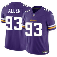 Nike Minnesota Vikings #93 Jonathan Allen Purple Vapor Untouchable Authentic Stitched NFL Jersey