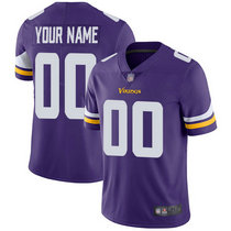 Nike Minnesota Vikings Customized Purple Limited Vapor Untouchable Authentic Stitched NFL Jerseys