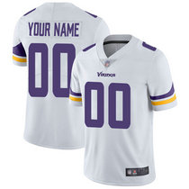 Nike Minnesota Vikings Customized White Limited Vapor Untouchable Authentic Stitched NFL Jerseys