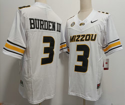 Nike Missouri Tigers #3 Luther Burden III White Stitched Football NCAA Jersey