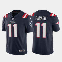 Nike New England Patriots #11 DeVante Parker Blue Vapor Untouchable Authentic Stitched NFL Jersey