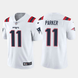Nike New England Patriots #11 DeVante Parker White Vapor Untouchable Authentic Stitched NFL Jersey