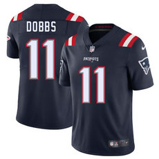 Nike New England Patriots #11 Joshua Dobbs Navy Vapor Untouchable Authentic Stitched NFL Jersey
