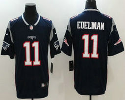 Nike New England Patriots #11 Julian Edelman Blue Vapor Untouchable Limited Authentic Stitched NFL Jersey