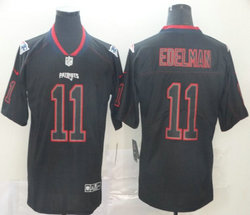 Nike New England Patriots #11 Julian Edelman Lights Out Black Vapor Untouchable Authentic Stitched NFL jersey