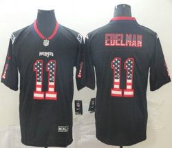 Nike New England Patriots #11 Julian Edelman USA Flag Fashion Vapor Untouchable Authentic Stitched NFL jersey