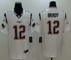 Nike New England Patriots #12 Tom Brady White Vapor Untouchable Limited Authentic Stitched NFL Jersey