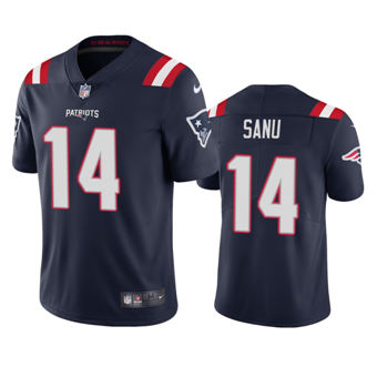 Nike New England Patriots #14 Mohamed Sanu  Navy Blue Vapor Untouchable Authentic Stitched NFL Jersey