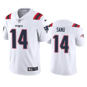 Nike New England Patriots #14 Mohamed Sanu White Vapor Untouchable Authentic Stitched NFL Jersey