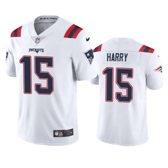 Nike New England Patriots #15 N'keal Harry White Vapor Untouchable Authentic Stitched NFL Jersey