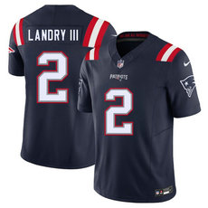 Nike New England Patriots #2 Harold Landry Navy Vapor Untouchable Authentic Stitched NFL Jersey