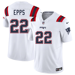Nike New England Patriots #22 Marcus Epps White Vapor Untouchable Authentic Stitched NFL Jersey