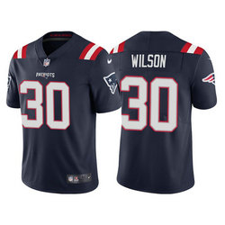 Nike New England Patriots #30 Mack Wilson Blue Vapor Untouchable Authentic stitched NFL jersey