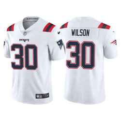 Nike New England Patriots #30 Mack Wilson White Vapor Untouchable Authentic stitched NFL jersey